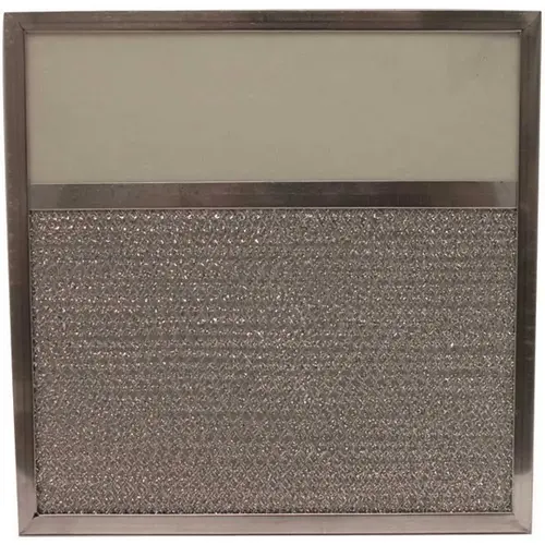 Aluminum Range Hood Filter With 4 in. Light Lens 10 in. x 11-7/8 in. x 3/32 in Silver