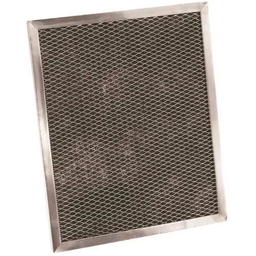 All-Filters C-6105 8-3/4 in. x 10-1/2 in. x 3/8 in. Carbon Range Hood Filter Silver