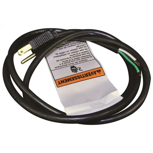 Range Hood Power Cord Black