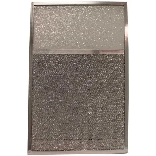 All-Filters LG-8491 Aluminum Range Hood Filter with 6-3/4 in. Light Lens 11 in. x 17 in. x 1/2 in Silver