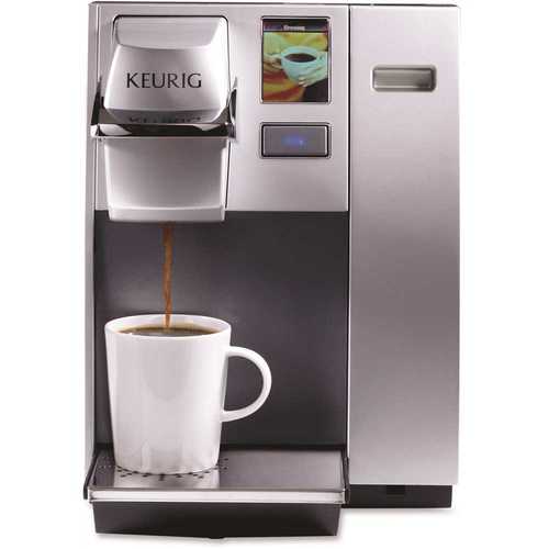 Officepro Premier 1 - Cup Silver Coffee Maker with Programmable LCD touch screen