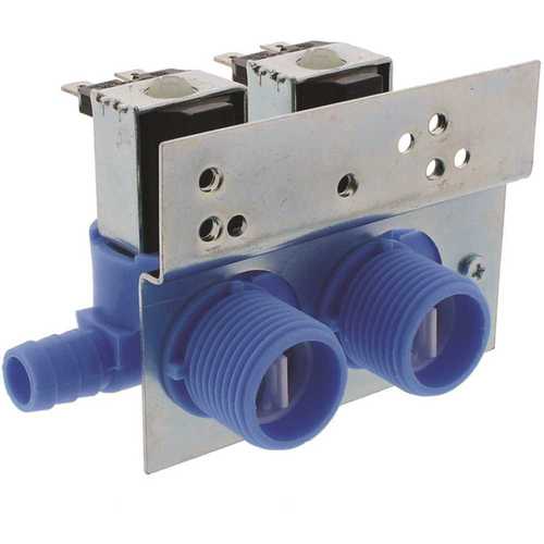 Washing Machine Water Inlet Valve Kit, 1 in. Fitting, Plastic and Metal Material