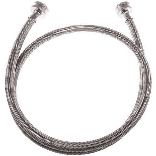 Durapro 531038 3/4 in. x 3/4 in. x 72 in. Braided Stainless Steel Washing Machine Hose