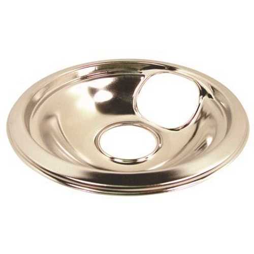 National Brand Alternative 651037 6 in. Electric Range Universal Drip Pan in Chrome - pack of 6