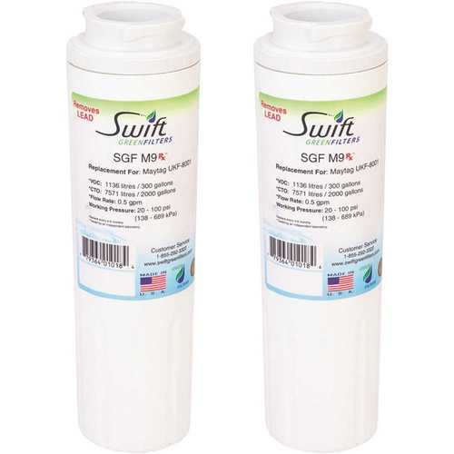 Swift Green Filters SGF-M9 Rx Replacement Water Filter for Maytag UKF-8001 - pack of 2
