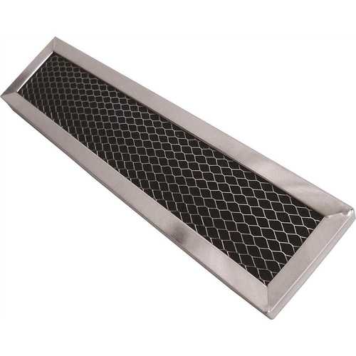 All-Filters C-61631 10-3/4 in. x 16-1/4 in. x 3/32 in. Carbon Range Hood Filter with Spring Clip, for Part BPSF36