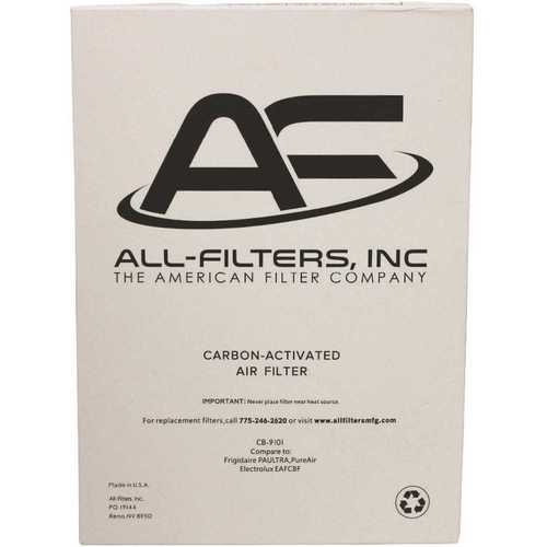 All-Filters CB-9101 Replacement Charcoal Filter For Frigidaire; EAFCBF, PAULTRA,242061001, 241754001, Pure Air Ultra - pack of 5