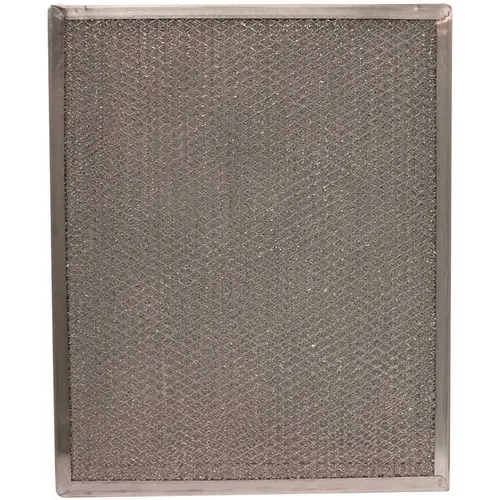 11-3/8 in. x 14 in. x 3/32 in. Aluminum Range Hood Filter, Replacement Filter For 707929 Gray