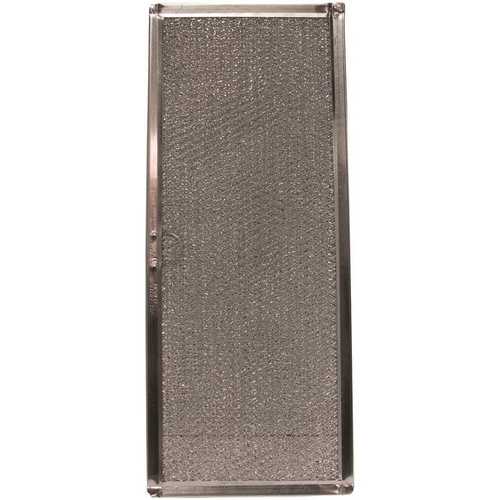 All-Filters G-8639 6-3/8 in. x 15-5/8 in. x 3/32 in. (PTLS) Aluminum Range Hood Filter, Replacement Filter For 71002111