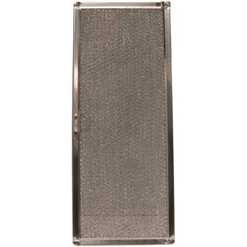 6-3/8 in. x 15-5/8 in. x 3/32 in. (PTLS) Aluminum Range Hood Filter, Replacement Filter For 71002111 Gray