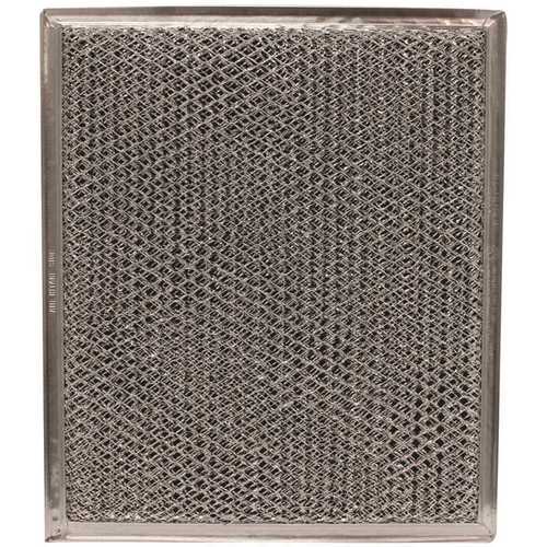 9 in.x 10-1/2 in.x 1/8 in. DISH Aluminum Mesh/Charcoal Range Hood Filter for Parts WB2X8406,WB02X10700,WB02X8406