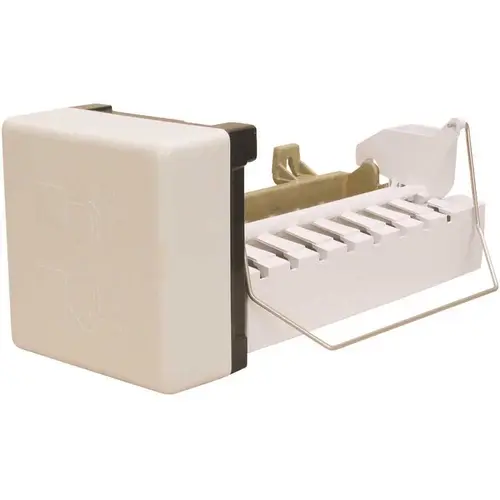 Replacement Ice Maker for Whirlpool, Width 12 in. 4 lbs. Per Day, Freestanding Ice Maker in White Plastic Finish