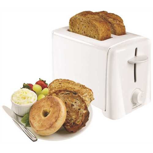 PROCTOR-SILEX 22611 2-Slice White Wide Slot Toaster