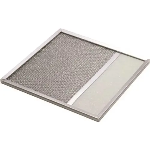 11-3/8 in. x 11-3/8 in. Filter with Lens Silver/Matte