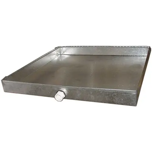 32 in. x 32 in. 26-Gauge Drain Pan with PVC Connector