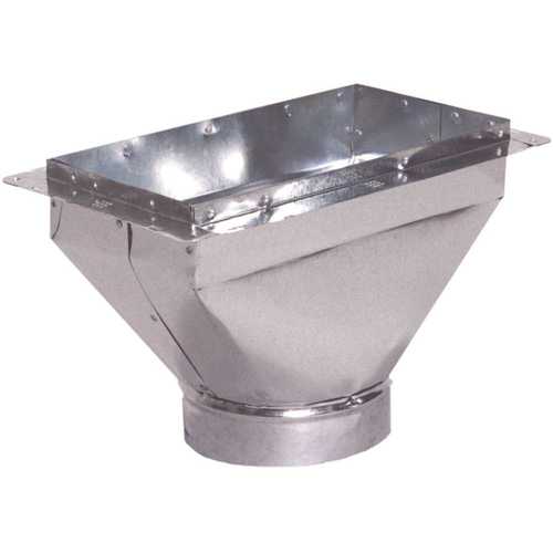 Master Flow RBF10X6X6 10 in. x 6 in. to 6 in. Universal Register Box with Flange