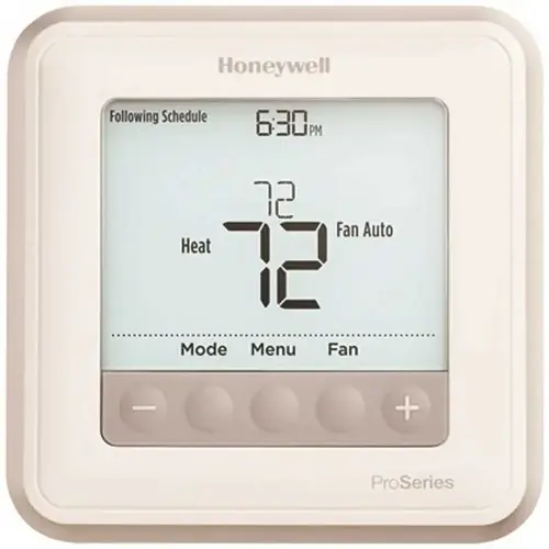 T6 Pro 7-Day, 5-1-1, 5-2 Programmable or Non-Programmable Thermostat 2H/1C