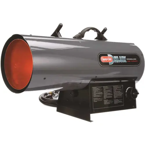 70K-125K BTU Propane Forced Air Heater Gray