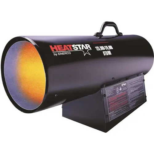 Heatstar HS170FAVT 125,000 - 170,000 BTU Heavy Duty Portable Forced Air Propane Heater BLACK