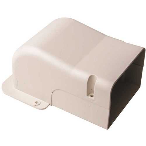 SpeediChannel 4 in. PVC Wall Penetration Cover for Ductless Mini-Split Line-Set Cover System in White