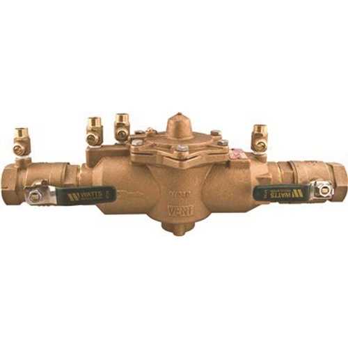 Watts 0391004 1 in. FIP Brass Reduced Pressure Zone Assembly Lead Free Cast Copper Silicon Alloy