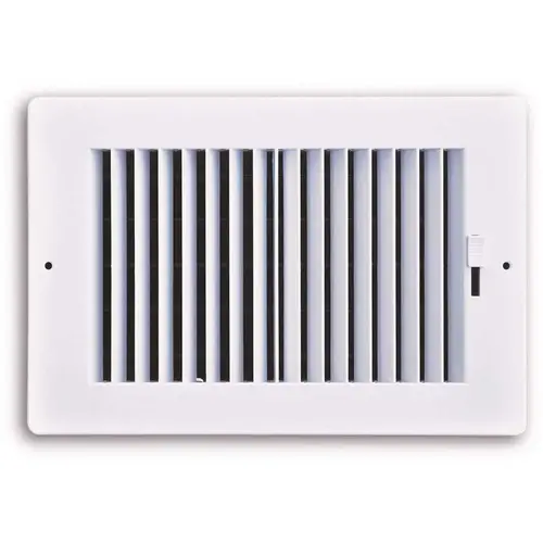 TruAire 102MP 10X04 10 in. x 4 in. 2-Way Plastic Wall/Ceiling Register White