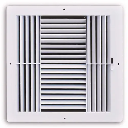 TruAire 104MP 10X10 10 in. x 10 in. 4-Way Plastic Wall/Ceiling Register White