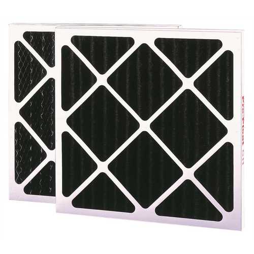 MERV 6 PLEATED ACTIVATED CARBON AIR FILTER, CHARCOAL, 24X24X4 IN - pack of 6