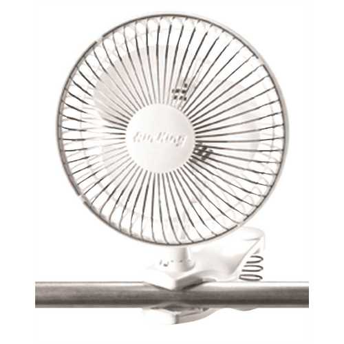 Air King 9145 6 in. Clip on 2-Speed Commercial Grade Desk Fan with Adjustable Head