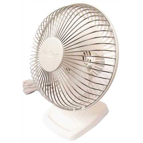 Air King 9146 6 in. 2-Speed Commercial Grade Desk Fan with Adjustable Head
