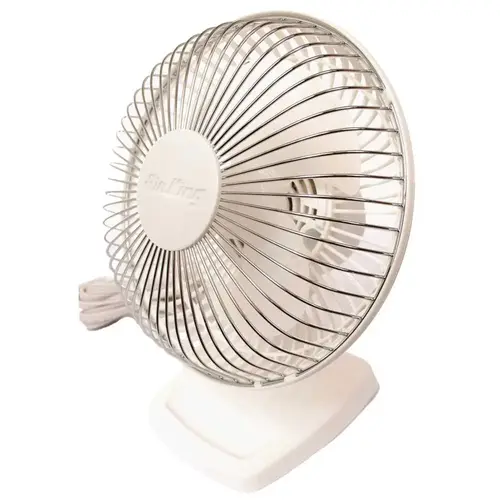 Air King 9146 6 in. 2-Speed Commercial Grade Desk Fan with Adjustable Head Gray