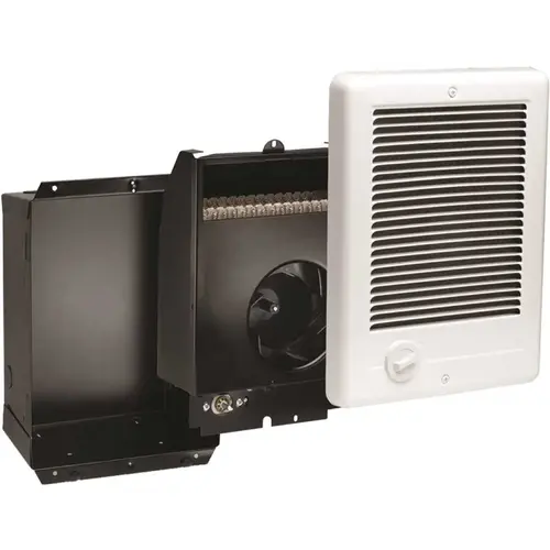 Com-Pak 1,000-Watt 120-Volt Fan-Forced In-Wall Electric Heater in White