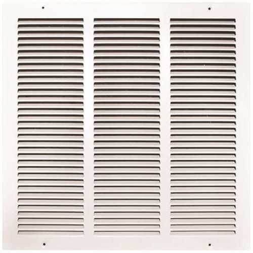 16 in. x 16 in. White Stamped Return Air Grille