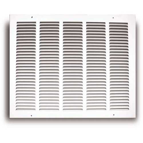 30 in. x 12 in. Steel Return Air Grille White