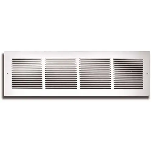 14 in. x 6 in. White 1/3 in. Fin Spaced Return Air Grille