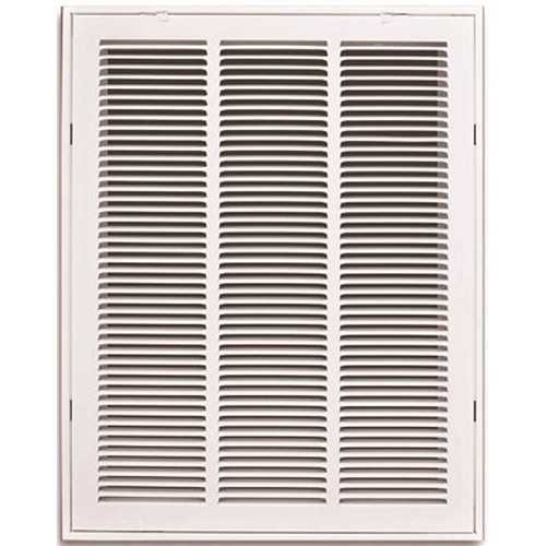 TruAire 190RF 20X30 20 in. x 30 in. White Stamped Return Air Filter Grille with Removable Face
