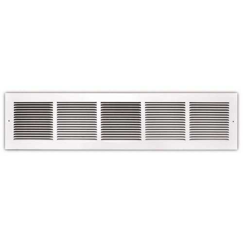 30 in. x 6 in. Return Air Grille 1/3 in. Fin Spacing White