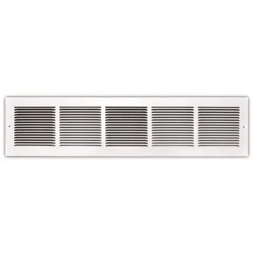 30 in. x 6 in. Return Air Grille 1/3 in. Fin Spacing White