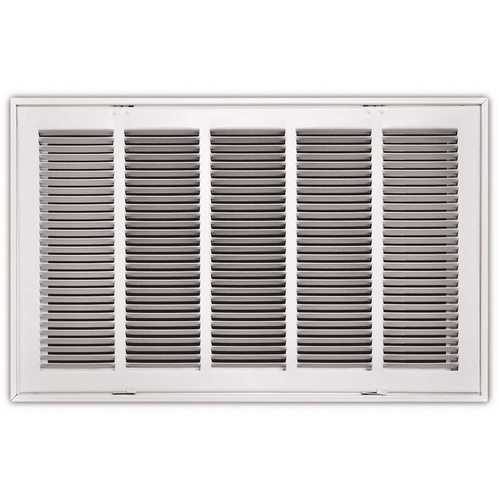24 in. x 14 in. White Return Air Filter Grille