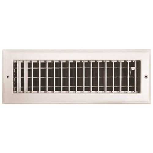 14 in. x 4 in. Adjustable 1 Way Wall/Ceiling Register