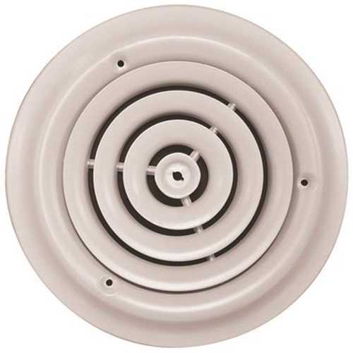 8 in. White Round Ceiling Diffuser (Duct Opening Measurement)