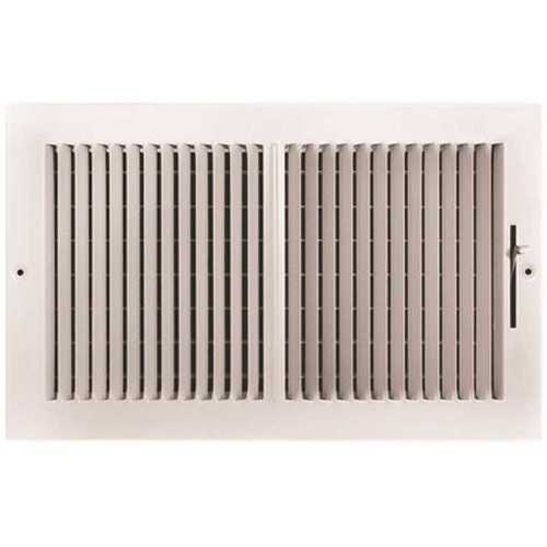 14 in. x 8 in. 2-Way Steel Wall/Ceiling Register White