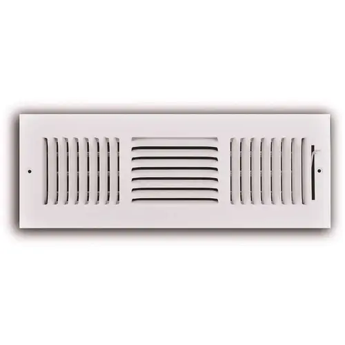 14 in. x 4 in. 3-Way Wall/Ceiling Register White