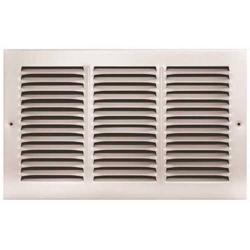 14 in. x 8 in. White Stamped Return Air Grille