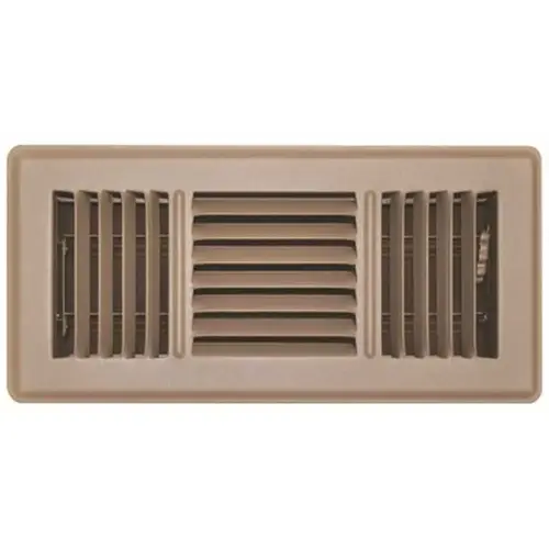 TruAire 153MB 04X10 4 in. x 10 in. 3-Way Brown Floor Register