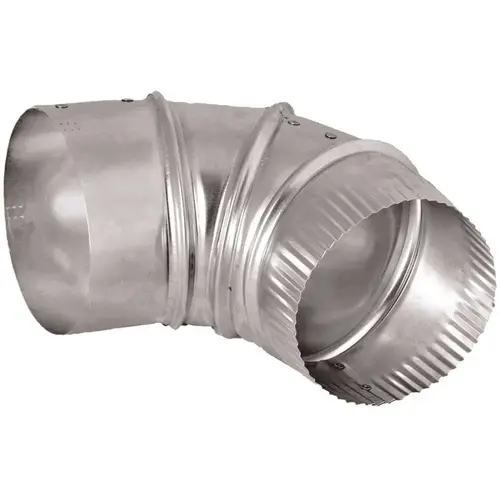 Everbilt E4E24HD 4 in. Aluminum 90-Degree Elbow Silver
