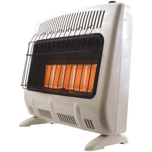 30,000 BTU Vent-Free Radiant Propane Heater with Thermostat and Blower