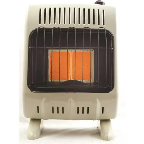 10,000 BTU Vent-Free Radiant Propane Heater with Thermostat Off-White