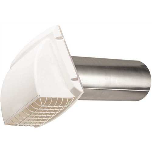 Everbilt BPMH4WHD6 Wide Mouth Dryer Vent Hood in White