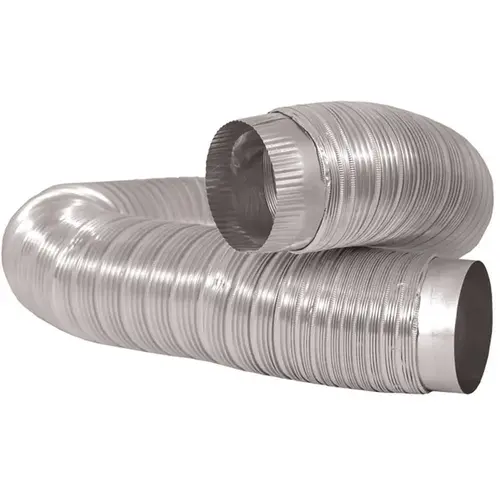 Everbilt MFX46C2XHD12 4 in. x 6 ft. Semi-Rigid Aluminum Duct with Collars